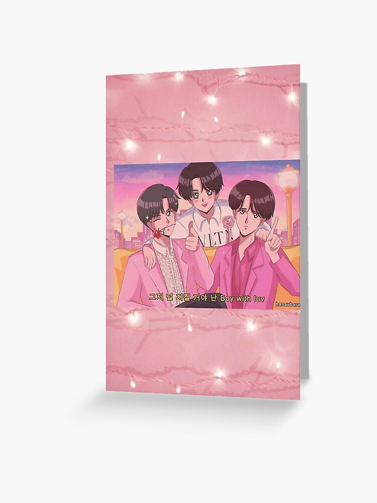 Bts Anime Bwl Lockscreen Grusskarte Von Leydigdoy Redbubble