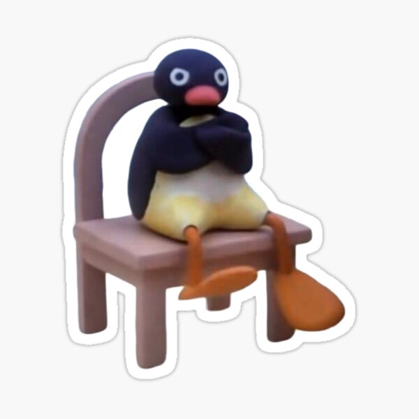 Angry Pingu Sticker.