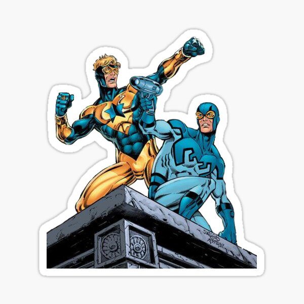 BOOSTER GOLD BLUE BEETLE BFF Licensed Adult Men's Graphic Tee Shirt SM-5XL 