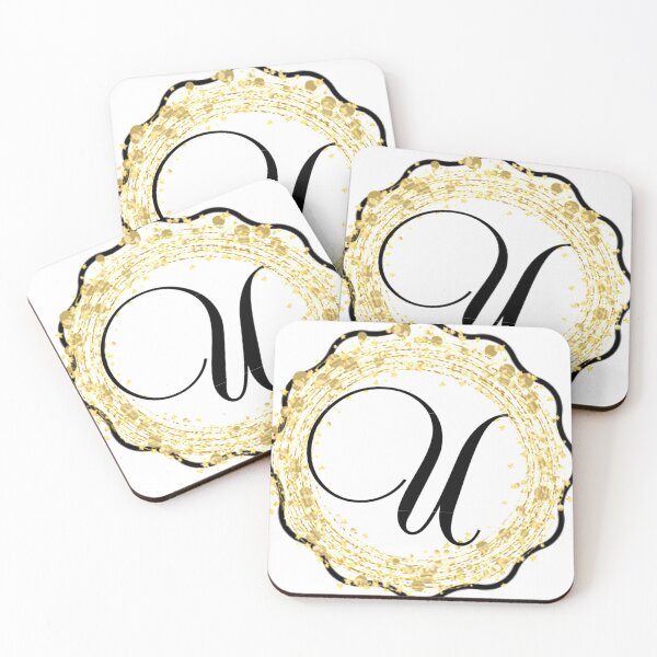 Item preview, Elegantly Framed Sparkle Monogram Letter “U” designed and sold by For The Kids  Company.