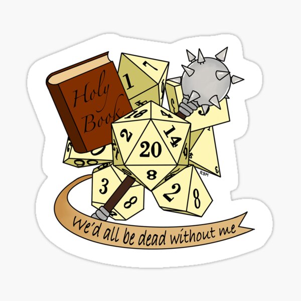 Dungeons and Dragons Cleric Sticker