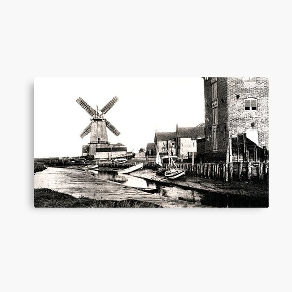 Cley Windmill sea port 1880s Canvas Print