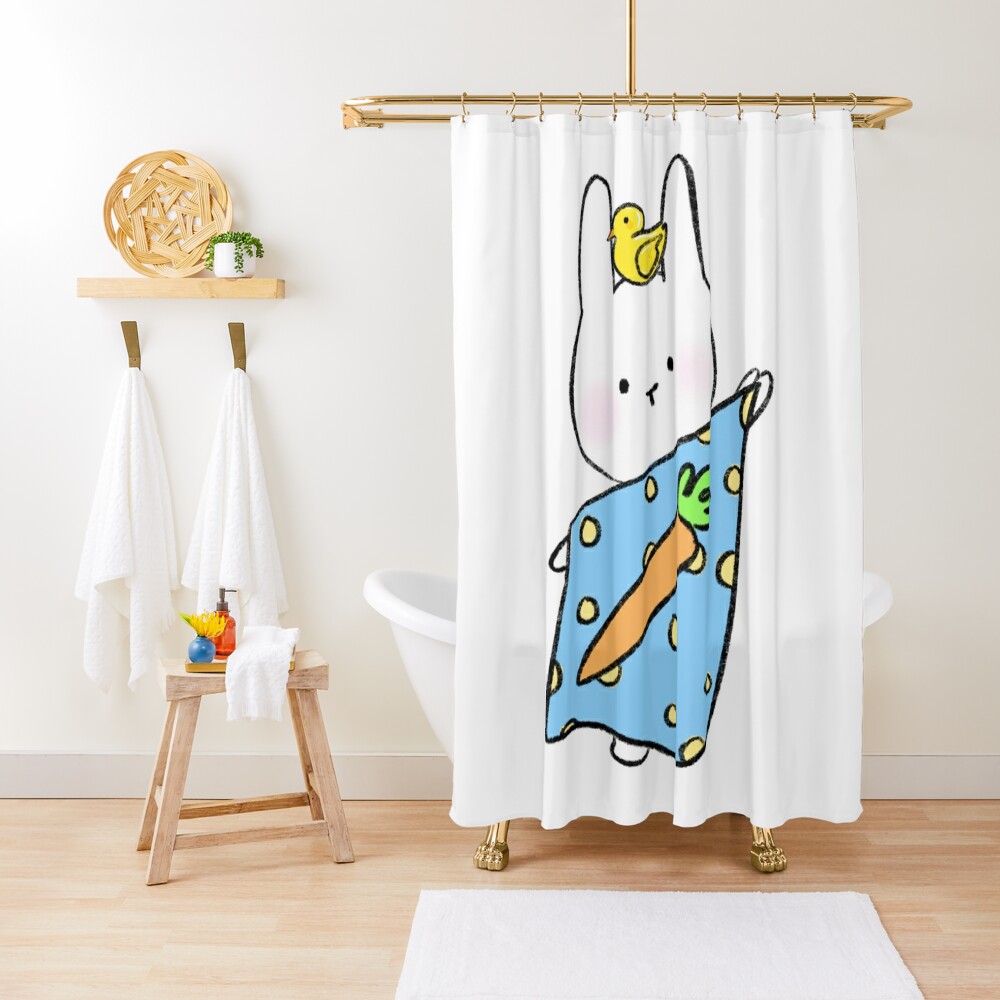 Squeaky Clean Shower Curtain By Curliefri Redbubble