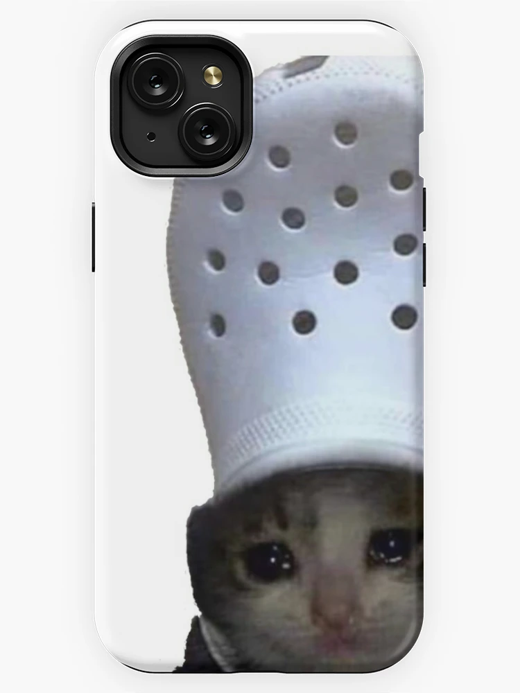 Crying Cat Croc Meme iPhone Skin for Sale by bgsmall