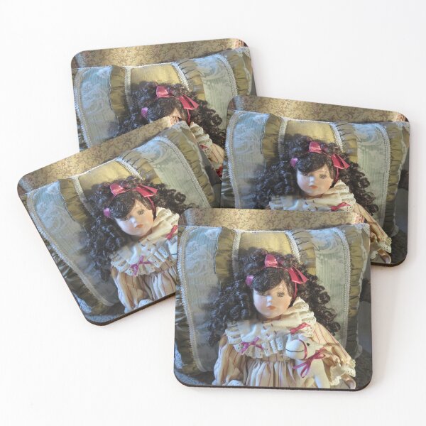 Item preview, Old fashioned doll on an antique chair in the golden hour  designed and sold by FlowersAndMore.