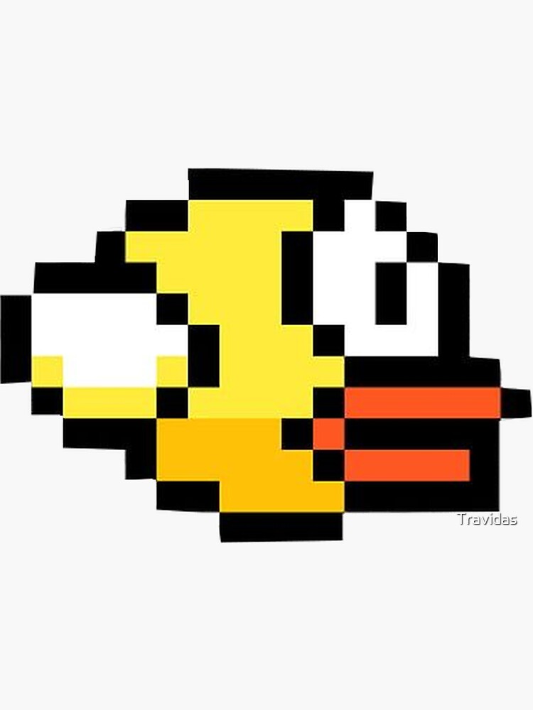 Flappy bird icon on a clear background for design use