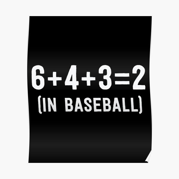 Funny Baseball Shirts for Women Coach 6+4+3=2 Double Play Coach Graphic T-Shirt | Redbubble