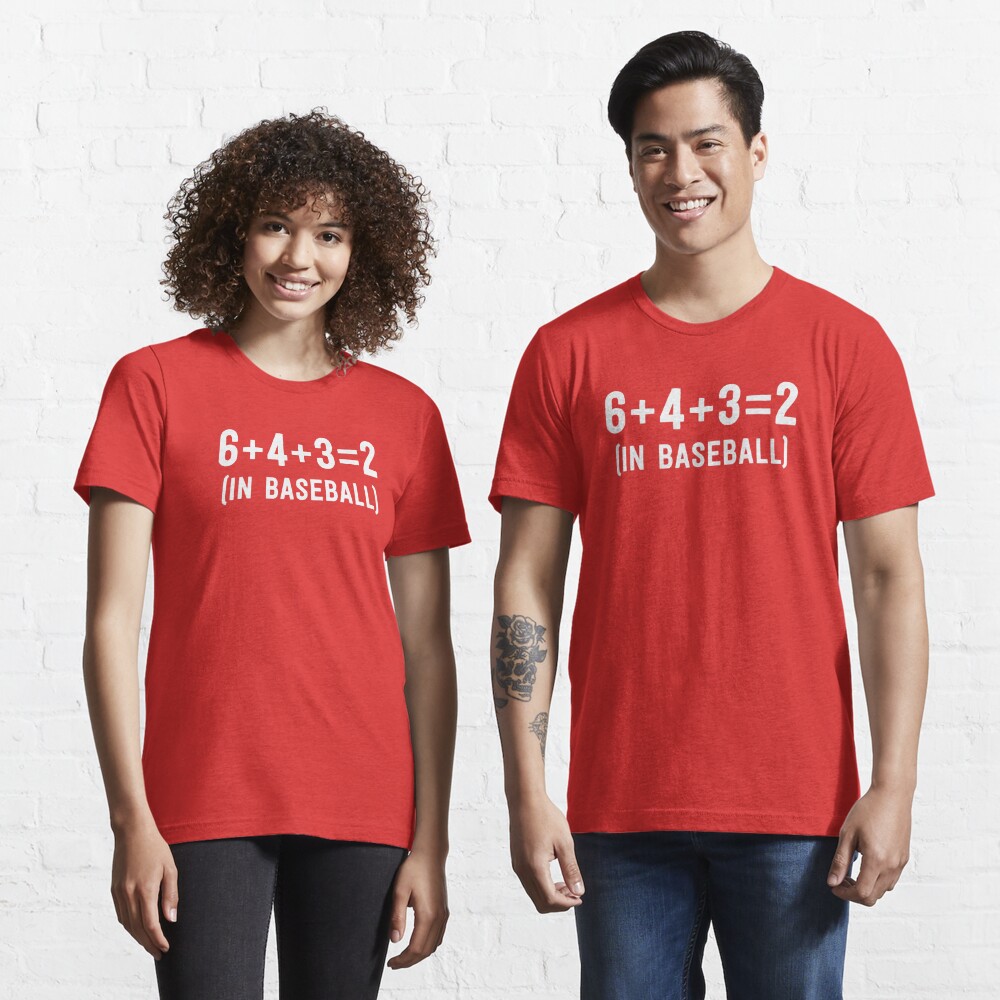 Funny Baseball Shirts For Women Coach 6+4+3=2 Double Play Essential T-Shirt  for Sale by 14thFloor