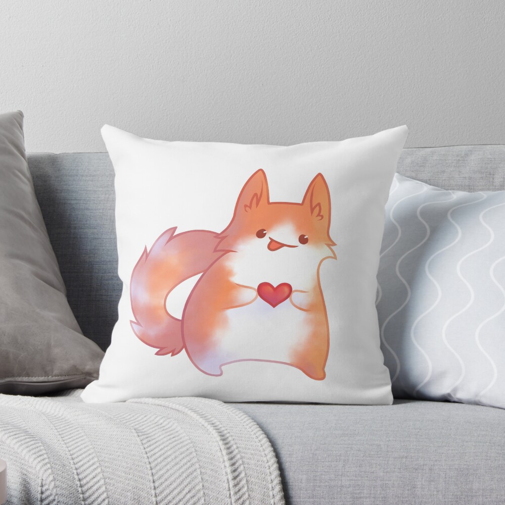 ginger cat pillow