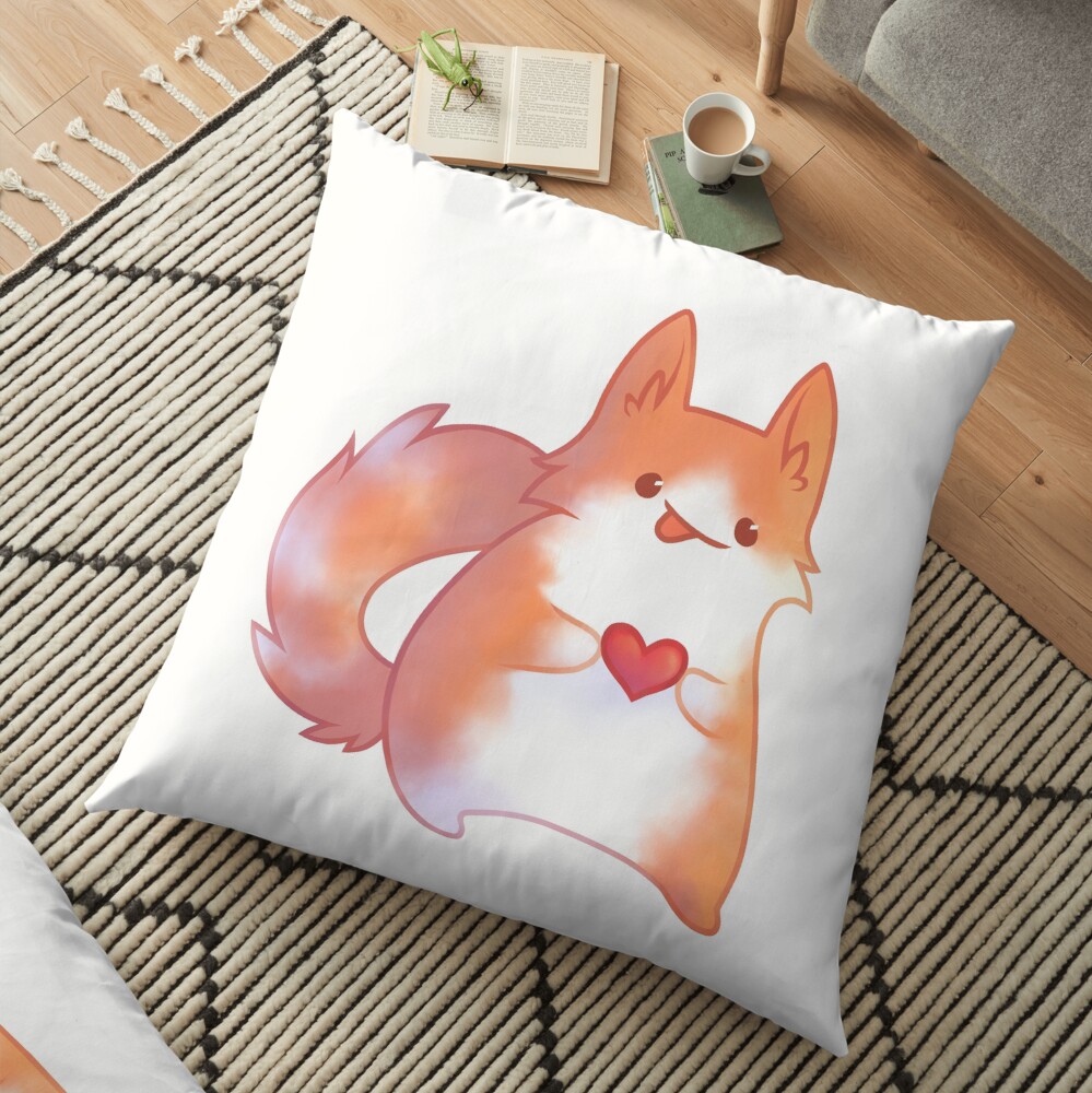 Ginger Cat Floor Pillow