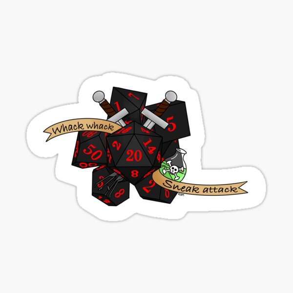 Dungeons and Dragons Rogue Sticker