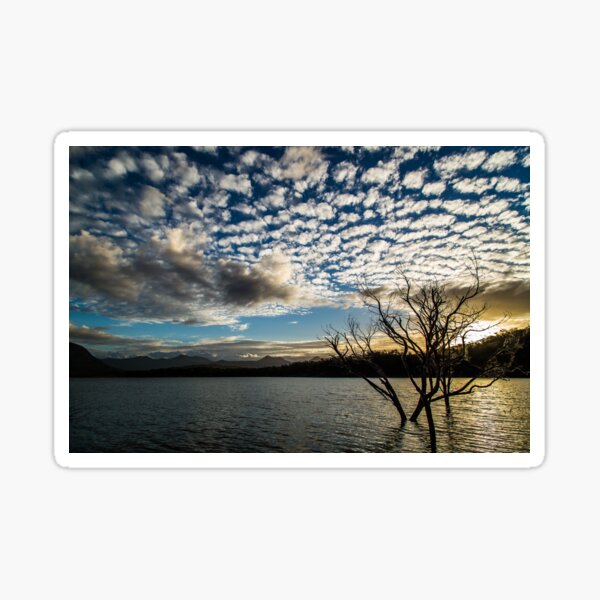 Lake sunset Sticker