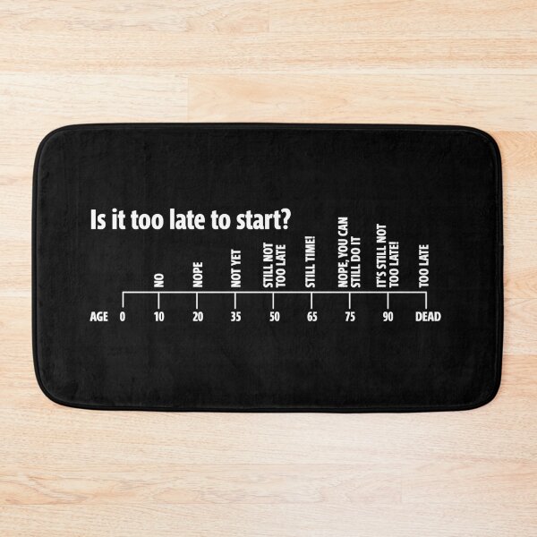 Item preview, It's Never Too Late to Start designed and sold by Eye on the Blueline.