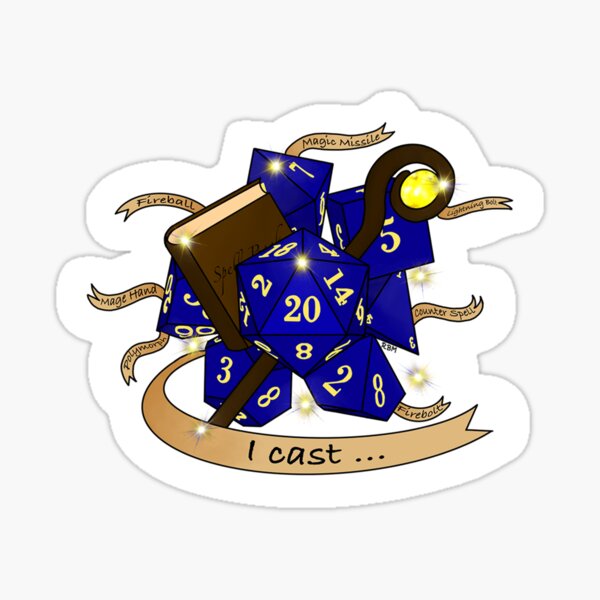 Dungeons and Dragons Wizard Sticker