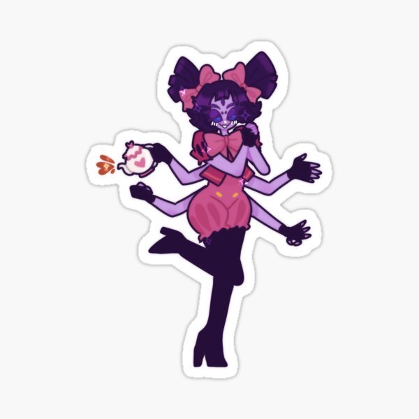 Undertale Muffet Sticker - Sticker Mania