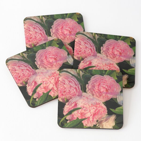 Item preview, Beautiful Peony flowers in the golden hour sun designed and sold by FlowersAndMore.