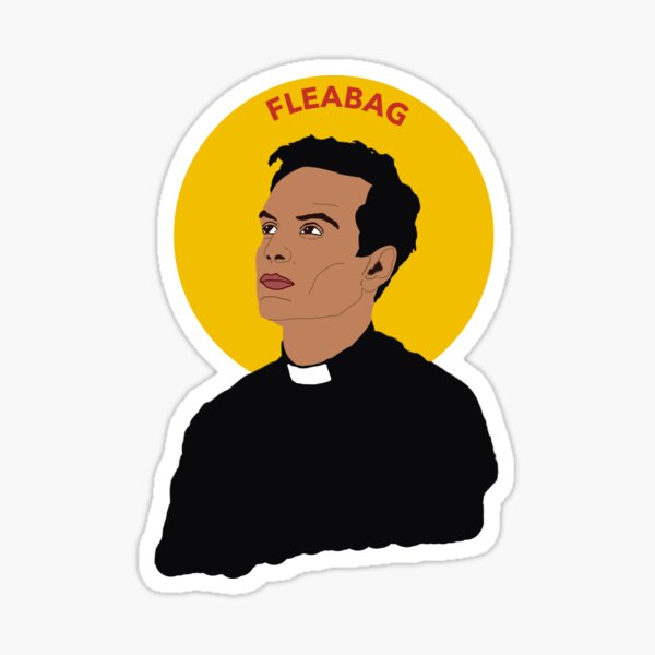 Vista previa del artículo con la obra «Sacerdote caliente Fleabag», diseñado y vendido por sophdrink.