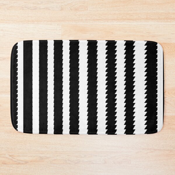 Item preview, Black and White Vertical Sawtooth Pattern designed and sold by Poetic Patterns Studio.