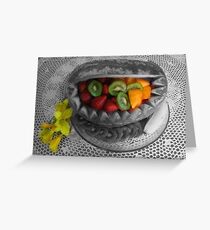Selective Coloring- Water Melon Basket Greeting Card