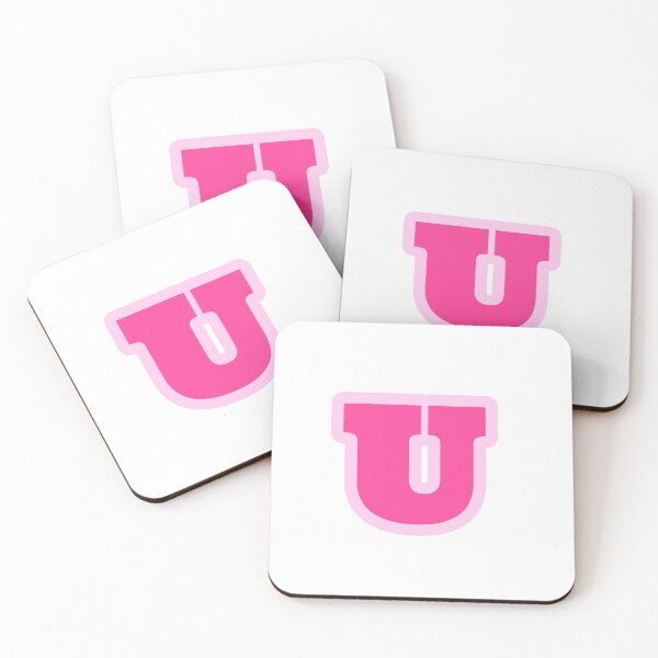 Item preview, u letter pink designed and sold by annieprevas.
