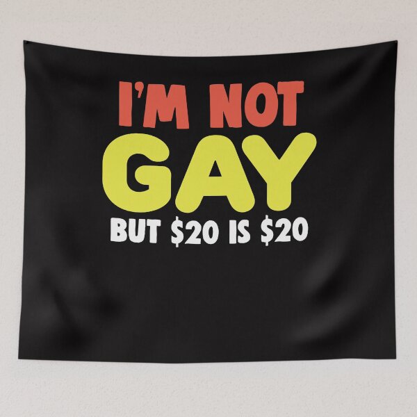 Item preview, JOKING - I'M NOT GAY  STATEMENT GRAPHIC DESIGN designed and sold by Weloveshirts.