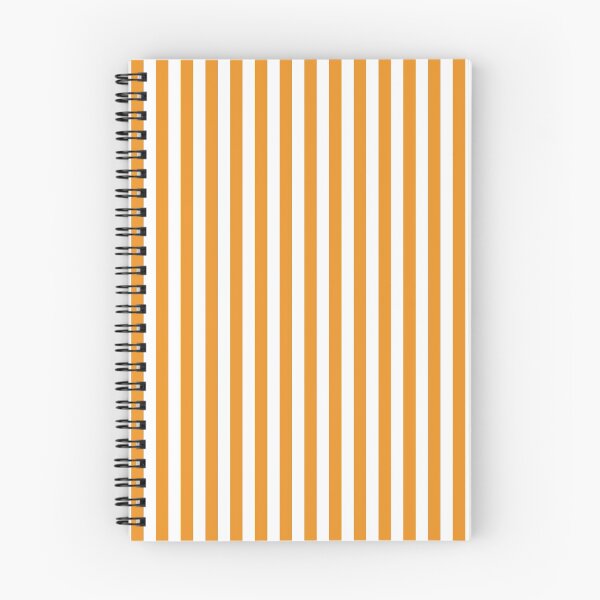 Item preview, Carrot Orange and White Vertical Stripes designed and sold by ColorPatterns.