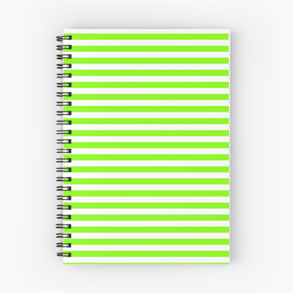 Aperçu de l'œuvre Rayures horizontales vertes et blanches Chartreuse créée et vendue par ColorPatterns.