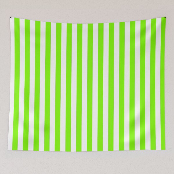 Item preview, Chartreuse Green and White Vertical Stripes designed and sold by ColorPatterns.