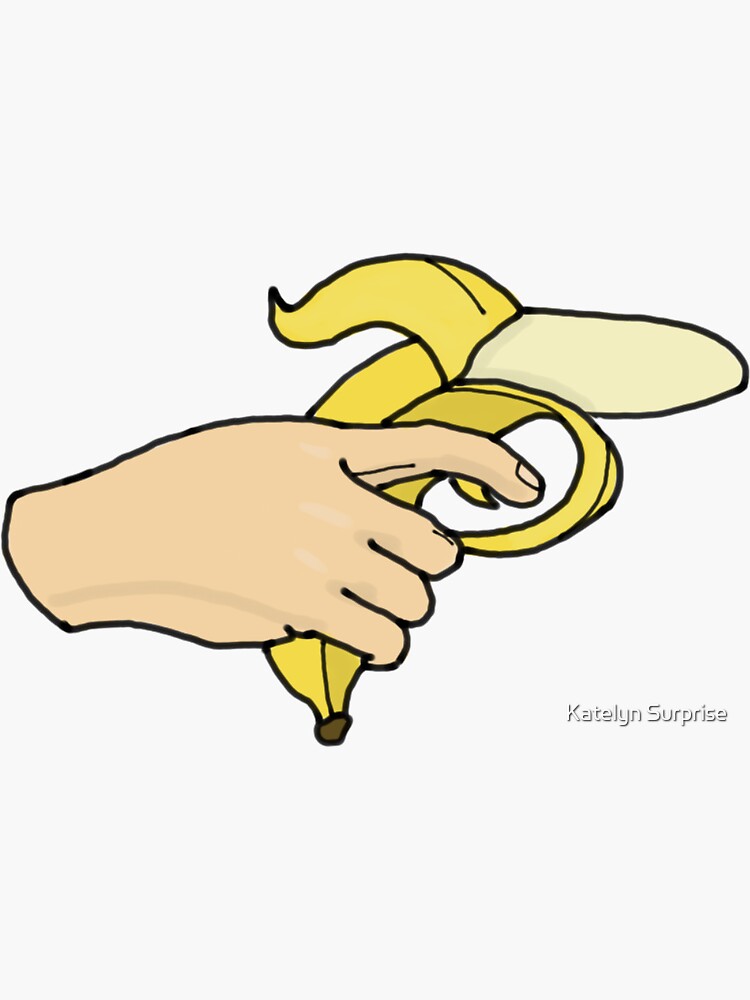 "Banana Gun" Sticker for Sale by Yellowdaisi Redbubble