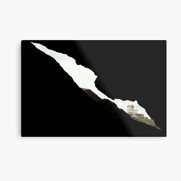 The Lighthouse Geitungen Fyr Metal Print