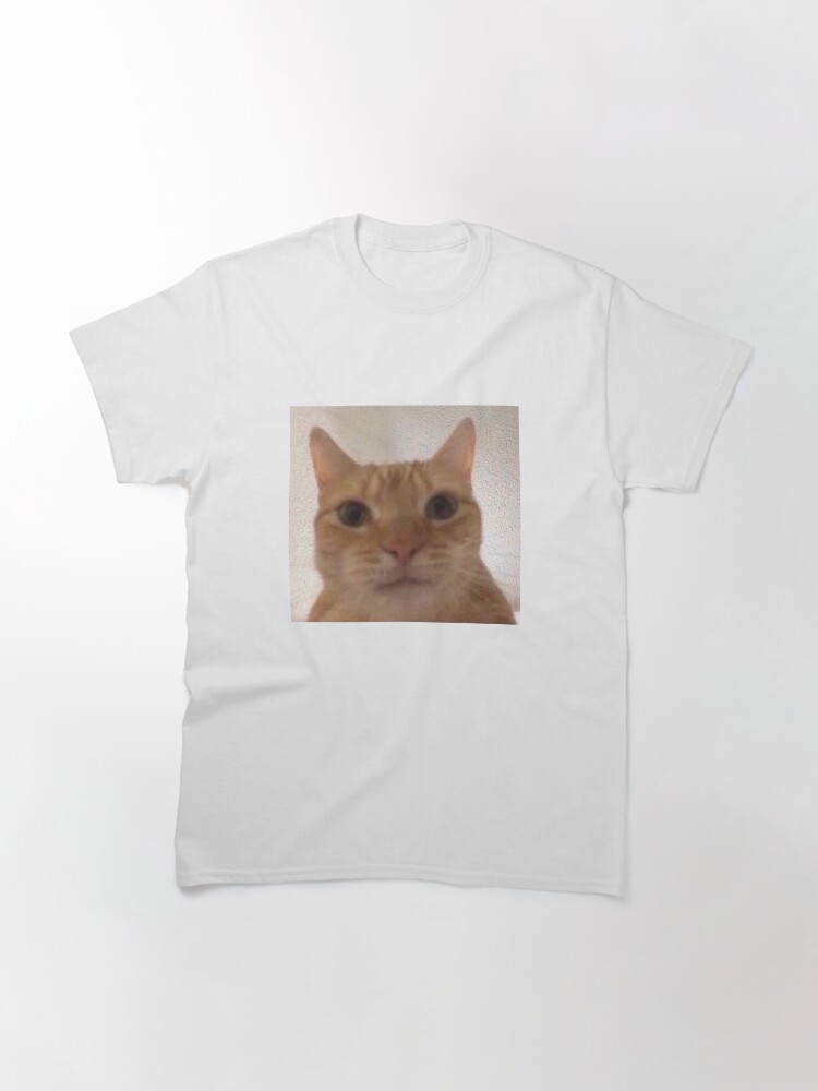 "Orange Cat Meme Shirt Staring" Tshirt by kinabun Redbubble
