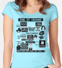 The IT Crowd Quotes Women's Fitted Scoop T-Shirt