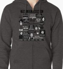 The IT Crowd Quotes Zipped Hoodie