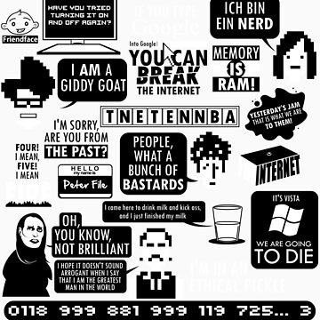 Artwork thumbnail, The IT Crowd Quotes by Tom Trager