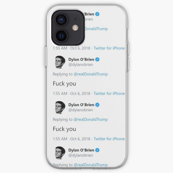 Dylan O'Brien Trump Odio Tweet Funda blanda para iPhone