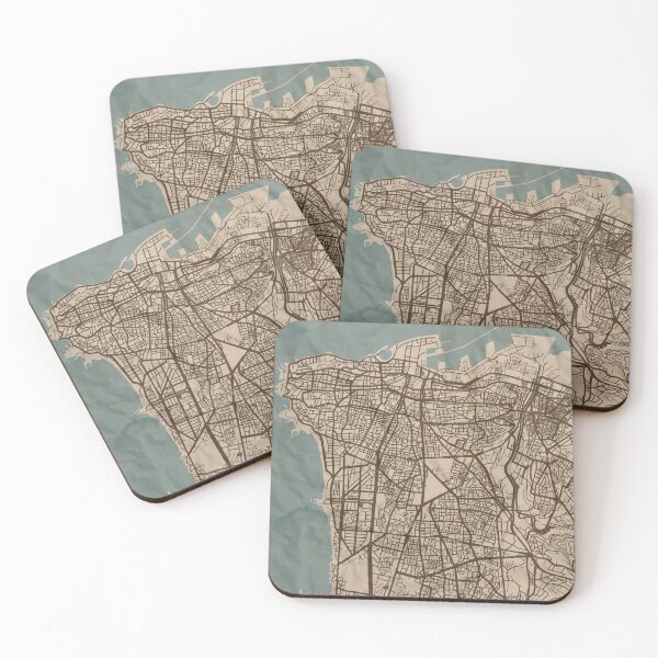 Item preview, Beirut Sepia Map designed and sold by CPTVDesign.