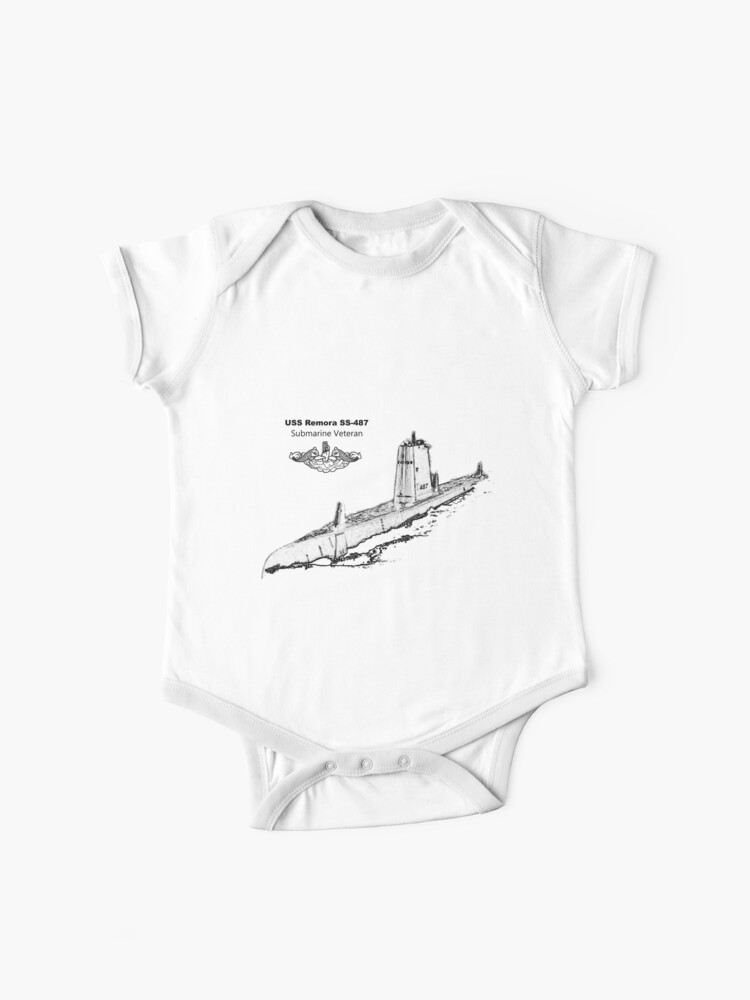 Uss Remora Ss 487 Baby One Piece By Pmac314 Redbubble