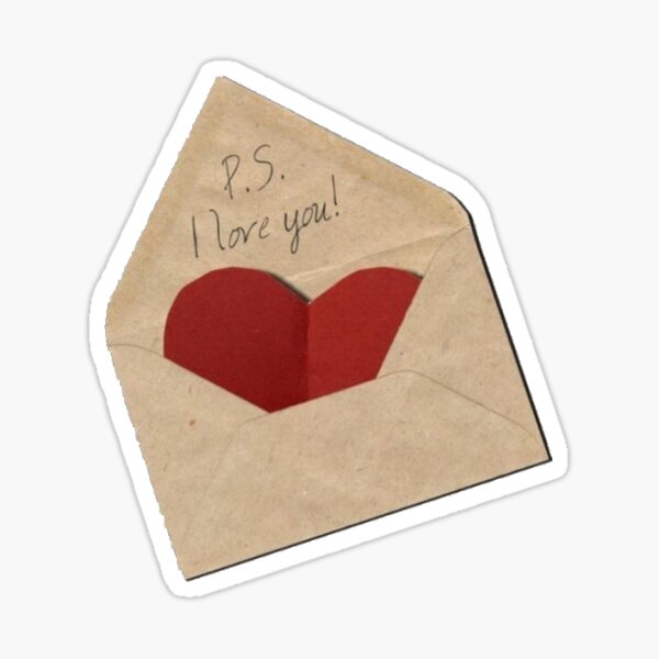 Love Letter Ps I Love You Sticker By Violetjleo Redbubble