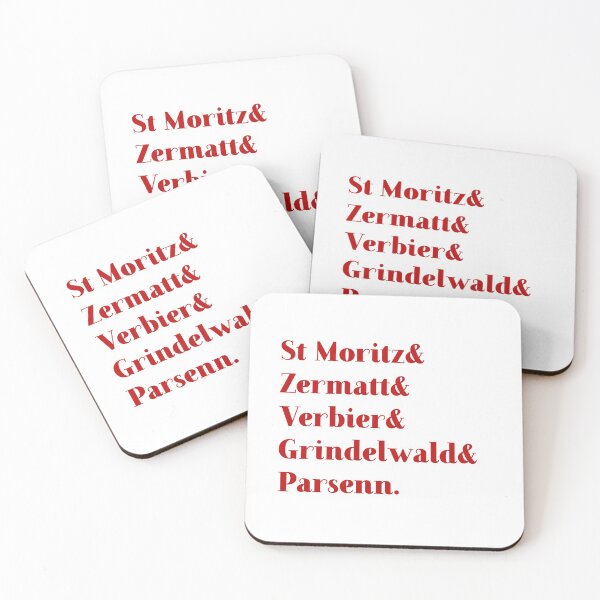 Item preview, Luxury Switzerland ski reports - red designed and sold by peggieprints.