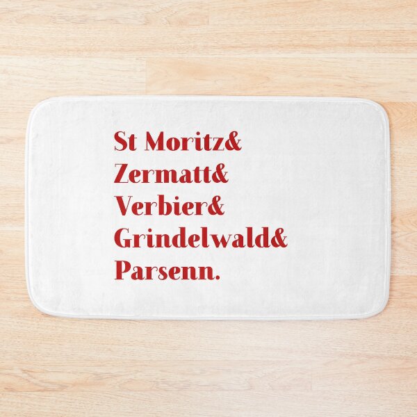 Item preview, Luxury Switzerland ski reports - red designed and sold by peggieprints.