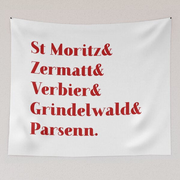 Item preview, Luxury Switzerland ski reports - red designed and sold by peggieprints.