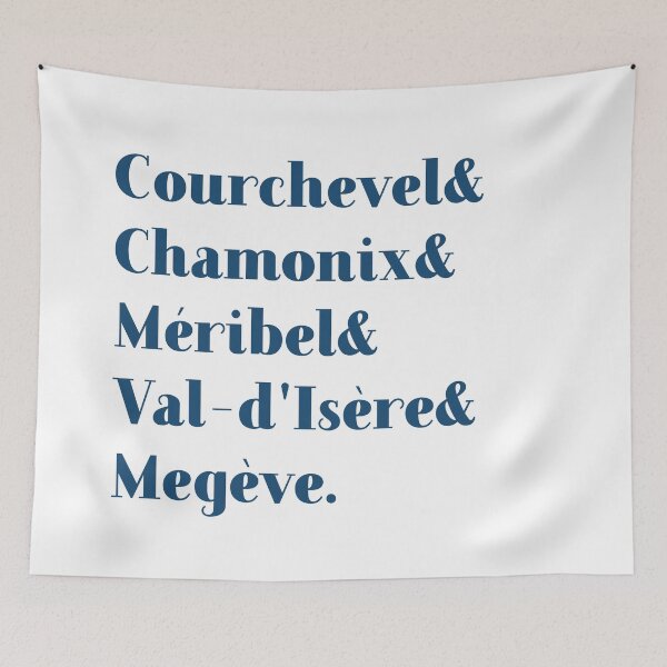 Item preview, Luxury French ski resorts designed and sold by peggieprints.