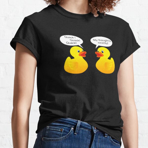 Funny talking Rubber ducks Classic T-Shirt