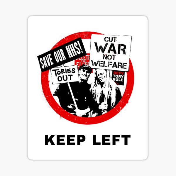 Artikel-Vorschau von Halten Sie sich links, designt und verkauft von Eat the Rich.