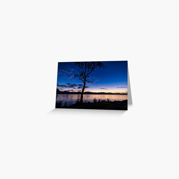 Dusk at the lake Greeting Card
