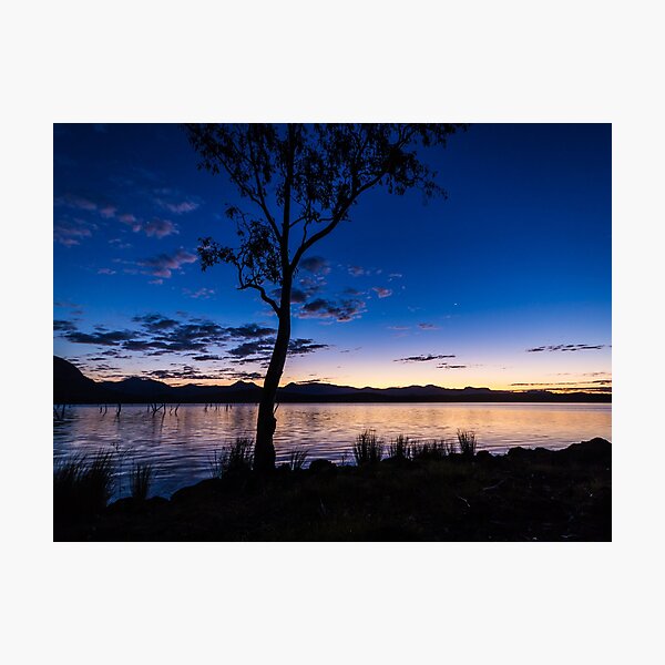 Dusk at the lake Photographic Print