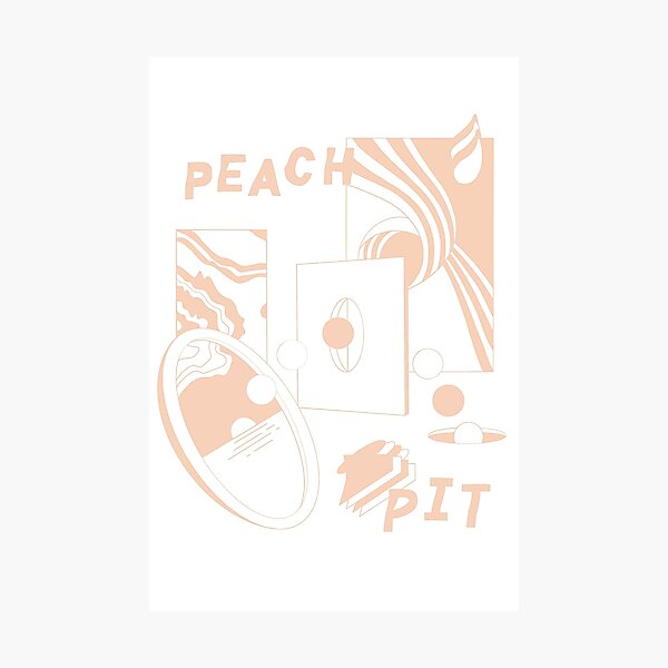 PEACH PIT Photographic Print