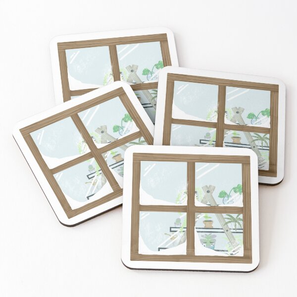 Item preview, Snowy Plant Window by LittleByrdSTU designed and sold by Martie Mart.