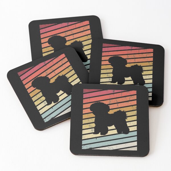 Item preview, Vintage Bichon Frise Lover Retro Puppy Silhouette Gift graphic designed and sold by Grabitees.