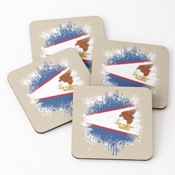 Item preview, Flag of American Samoa - Splat designed and sold by pixelinga.